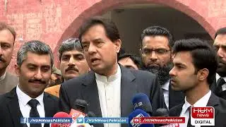Safdar Awan talks to media