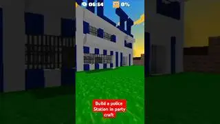 Build a police station in party craft #minecraft #schoolpartycraft #games #foryou