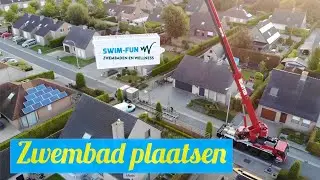 Zwembad plaatsen: Timelapse en drone beelden