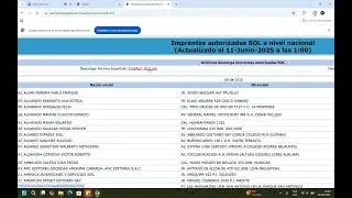 Lista oficial: Imprentas autorizadas por SUNAT (2025)