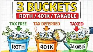 Стратегия из 3 ETF для более разумного налогообложения в 2026 году (Roth, 401k и брокерские услуги)