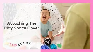 How to Attach The Play Space Cover for The Play Gym by Lovevery