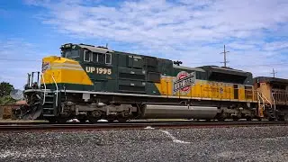UP #1995 (CNW Heritage) Leads The AMLMIR Through Vacaville