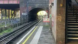 Central line Departing at Hanger Lane
