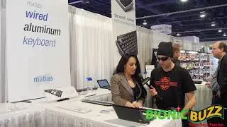 Matias RGB-Backlit Wired Aluminum Keyboard Interview at CES 2018