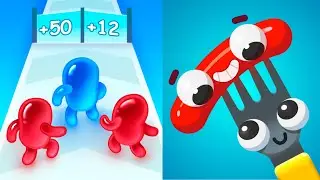 Join Blob Clash 3D vs Fork N Sausage - Gameplay MAX LEVELS SpeedRun Android iOS Ep 31