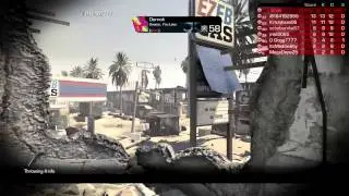 Amazing Call of Duty: Ghosts Throwing Knife Kill to end Gun Game! 18-0!