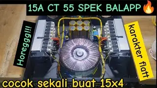 CEK SOUND POWER RAKITAN 15A CT 55 SPEK BALAP - sangat cocok buat power rumahan