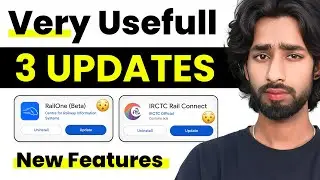 🚆 RailOne & IRCTC New Update | Very Useful 3 Updates You Must Know