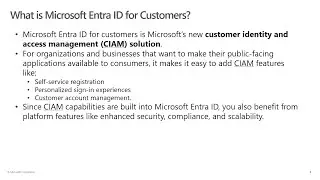 Microsoft Entra ID for customers (Preview)