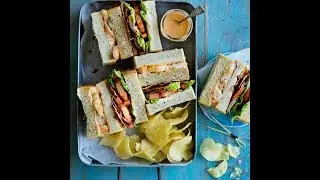 Prawn club sandwich
