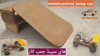Amazing Ideas to make RemotControl high Speed Jump Car with wood scale@CarAdventureShow#CarJump#Car