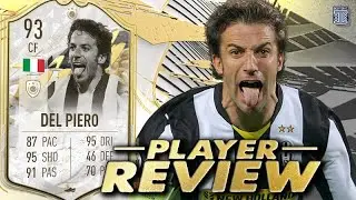 93 PRIME ICON MOMENTS DEL PIERO PLAYER REVIEW - SBC PLAYER - FIFA 22 ULTIMATE TEAM