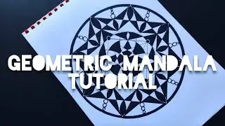 How to Draw Geometric Mandala - Crafts n' Creations