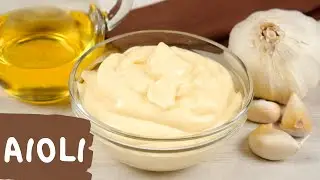 Aioli | Spanische Knoblauch Mayonnaise selber machen ohne Ei | Rezept auch vegan möglich