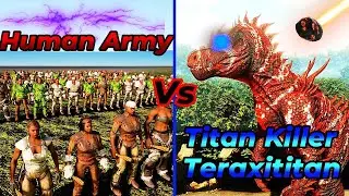 Titan Killer Teraxititan Battles Ark Dinos! | Ark Survival Ascended | Ark Mods | Gameplay