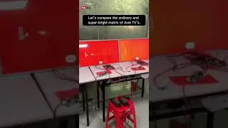 Test of the ordinary matrix vs super-bright matrix of Avel TV's