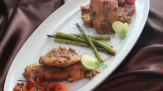 Cooking with Caz: Salmon Served with Roasted Piccolo Tomatoes and Asparagus
