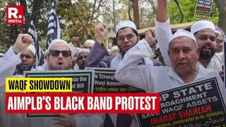 Waqf Bill Showdown: AIMPLB Holds Black Band Protest, Owaisi Fearmongers & SP Backs Clarion Call