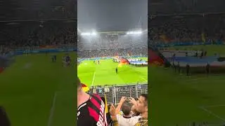 France and Germany national anthems in Signal Iduna Park stadium