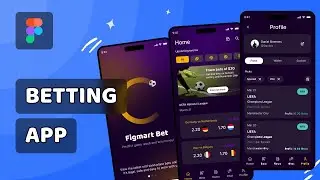 Design Betting App in Figma | Figma Design Tutorial: How to Create a Betting App UI