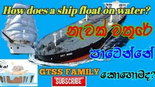 How does a ship float on water?⛵⛵⛵නැවක් වතුරේ පාවෙන්නේ කොහොමද?
