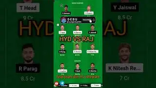 HYD vs RAJ dream11 team prediction || RR vs SRH today match dream11 team prediction #fantasycricket