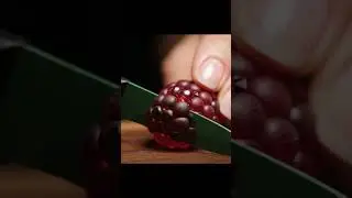 Cutting a Glass Raspberry ASMR | Satisfying Sounds #asmr #glasscutting #raspberry #odlysatisfying