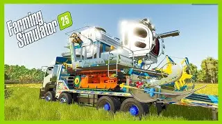 Farming Simulator25 รถเกี่ยวข้าว ปานเจริญการช่าง2024ตู้แอร์ เกมส์-Farming Simulator25 #fs25mod