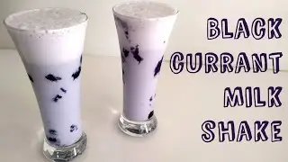 Blackcurrant Milkshake using Blackcurrant crush | No ice cream milkshake