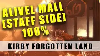 Kirby and the Forgotten World Alivel Mall Staff Side walkthrough guide - Ice scream & Waddle Dees