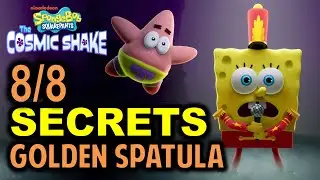 Find the Secret in Every Level: All Golden Spatula Location | SpongeBob SquarePants The Cosmic Shake