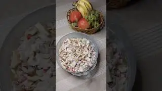 Creamy Fruit Chaat Recipe  #food #recipe #cooking