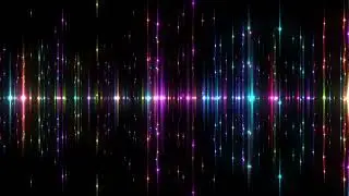 Flying Through a Universe of Colorful Blinking and Twinkling Stars or Light Flares 4K