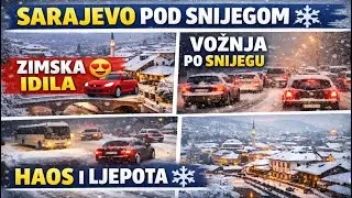 СНЕЖНАЯ ИДИЛЛИКА В САРАЕВО ❄️ | Поездка в Деревню Милячка → Бутиле 4K 🚗