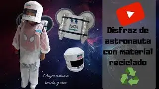 Disfraz de astronauta con material reciclado parte 2