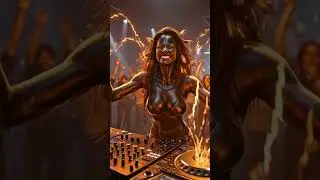 Vinyl Goddess &mdash; потрясающая! #dj #aiart #music #remix #dance