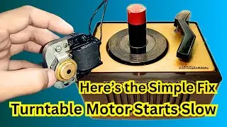 Turntable Starts Slow? Try These Fixes for Instant Speed || RCA Victor 45-EY-2