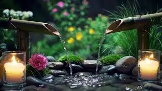 Zen Stone Fountain &bull; Gentle Flowing Water and Ambient Music for Stress Relief & Clarity