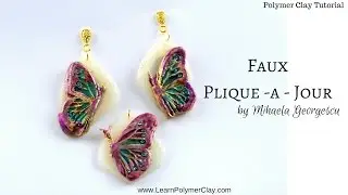 Faux Plique -a -Jour Polymer Clay Tutorial