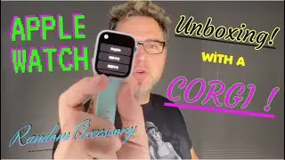 UNBOXING a random Apple Watch 44mm face with my corgi! In Depth nonsense!