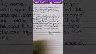 Email writing format in english/How to write email in English✍️#shorts #email