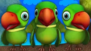 Main Tota Main Tota Hare Rang ka Hun Dikhta | Mitthu Mitthu | Main Tota Hindi Rhymes | Balgeet Hindi