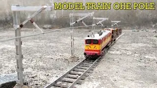 How To Make Model Train OHE Pole | Homemade Projects | Miniature Vehicle India