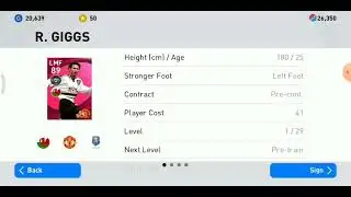 Ryan Giggs iconic moment// Reedemed iconic moment #pesmobile #pes2021 #efootball2022