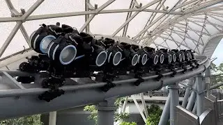 TRON Lightcycle Run Ride POV - NEW Standby Line