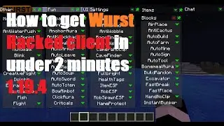 1.19.4 How to Download and install Wurst Hacked Client in under 2 minutes