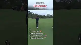 Top 5 Celebrity Golf Shots😳