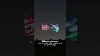 1000 Drone Show | Army Day in Amman, Jordan