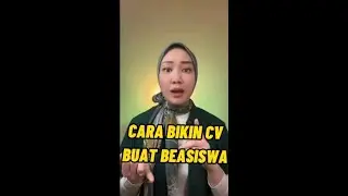 Tips Nulis CV Edisi Beasiswa #Short #tipsCV #Beasiswa #BUMN #tipscv #tipsnulisCV #trikCV